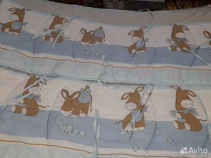 Бортики в детскую прямоугольную кроватку 120на60