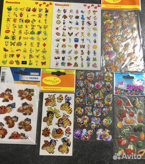 Наклейки разные