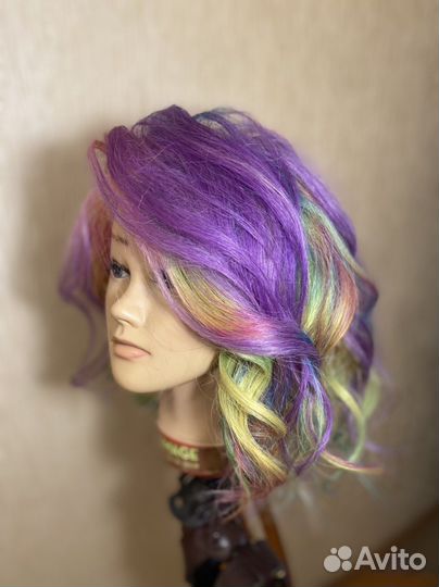 Болванка для причесок натуральные волосы