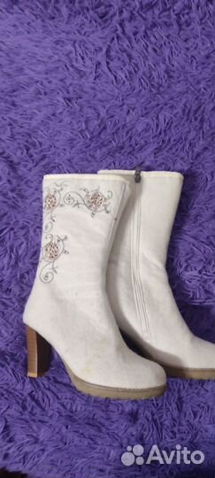 Сапоги женские зимние войлочные, 40 размер