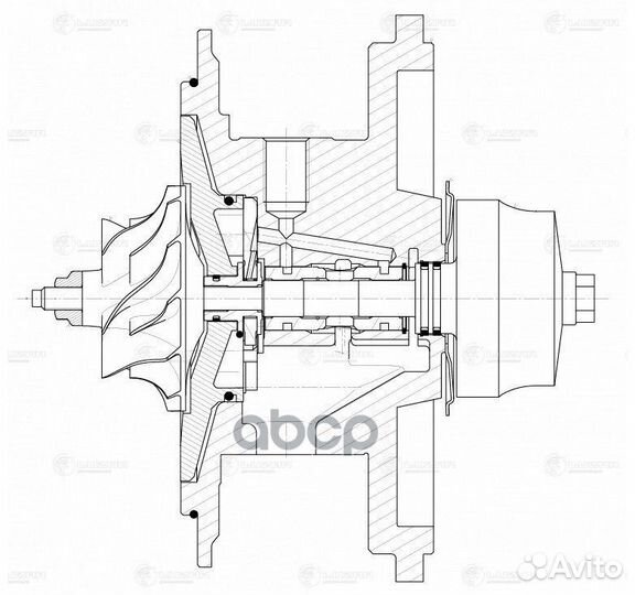 Турбина (картридж) ford transit 11- 2.2D E5 тип