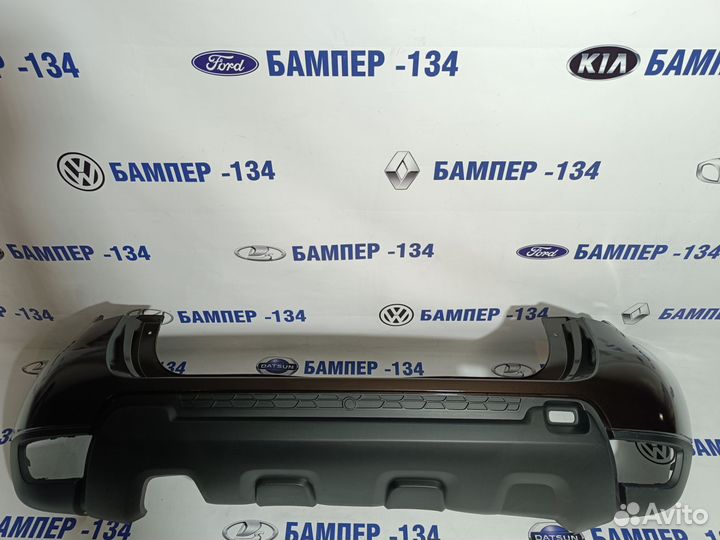 Бампер задний renault duster рестайлинг коричневый