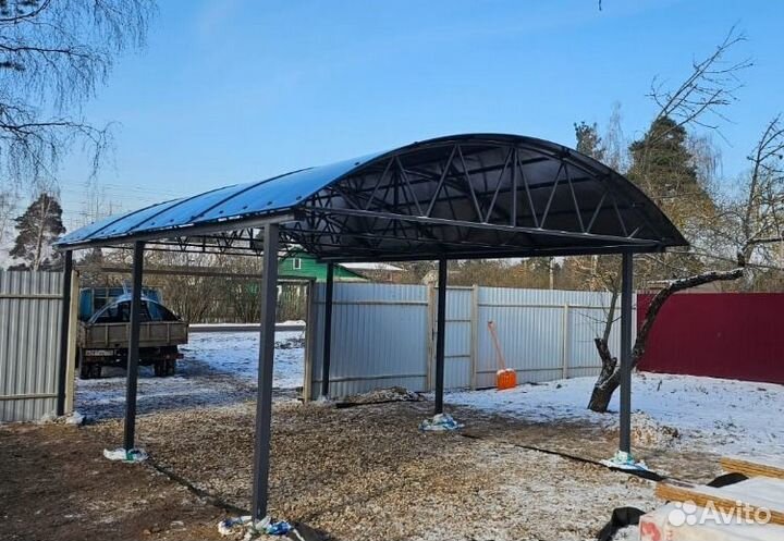 Навесы для автомобиля под ключ