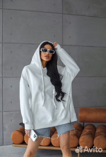 Белое худи