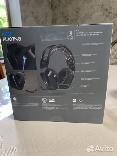 Наушники Logitech G733 lightspeed (черные)