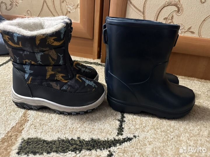 Сапоги детские две пары 25