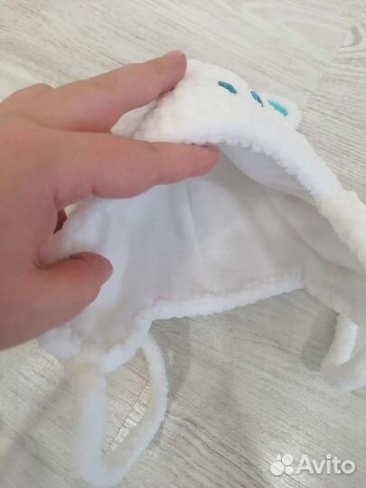 Шапка зимняя для новорожденных новая