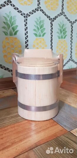 Бочка дубовая,кадка.Для меда,солений,хранения.3и1л