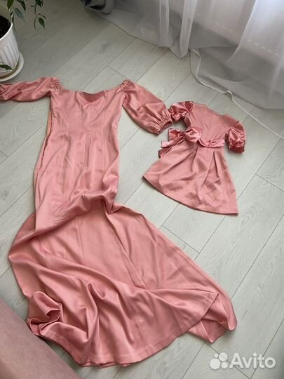 Платья мама дочь фемели лук