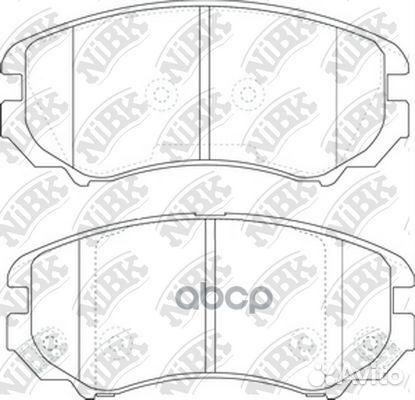 Колодки торм.пер. PN0377 NiBK