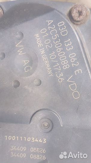 Заслонка дроссельная Seat Ibiza 4, 2010