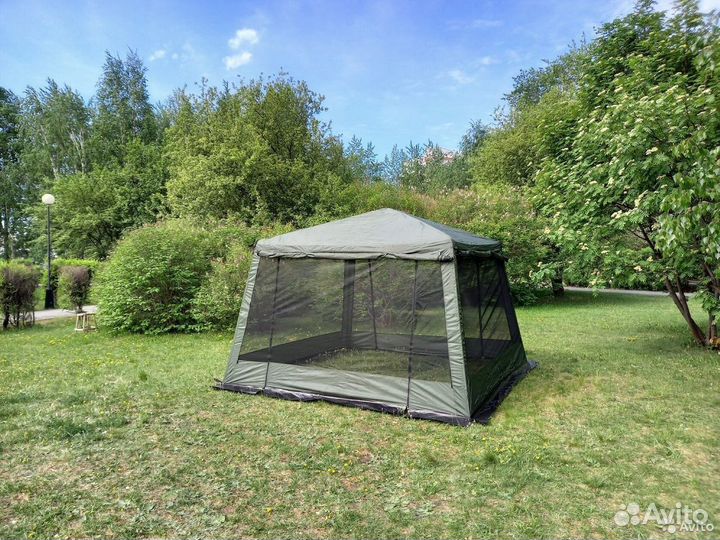 Шатер с сеткой и стенами 320x320x245 см + юбка