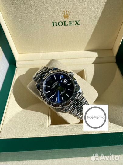 Часы Rolex DateJust blue dial 41mm (арт 4605)