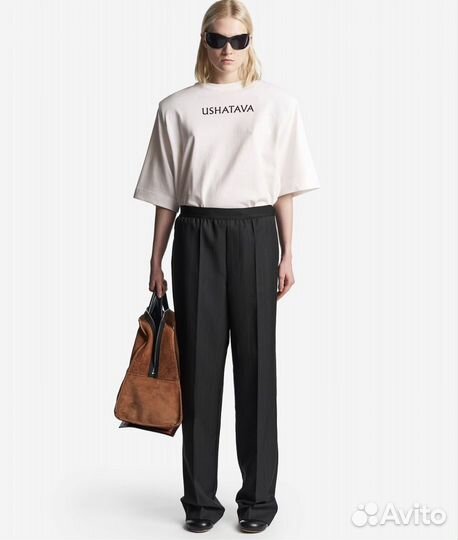 Новые брюки из тонкой шерсти Ushatava