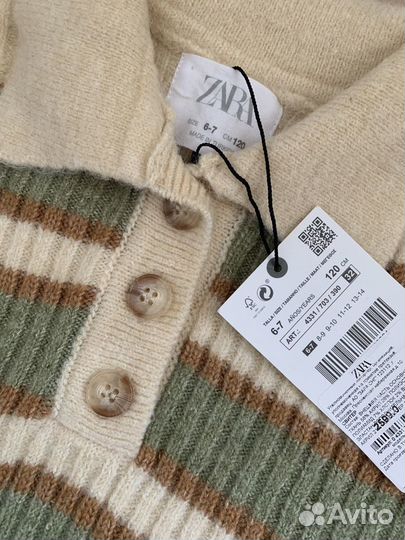 Свитер для девочки,новый,Zara 120