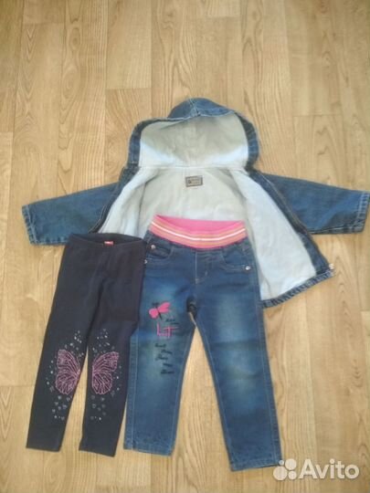 Джинсовый костюм для девочки
