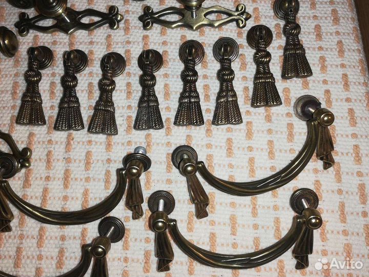 Мебельные ручки латунь