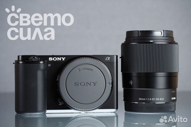 Sony ZV-E10 + Sigma 30mm f/1.4 DC DN новый