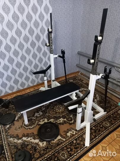 Скамья для пауэрлифтинга дамкратная