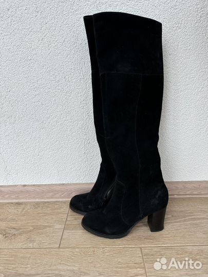 Ботфорты зимние на каблуке