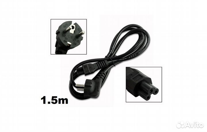 Сетевой кабель 3 pin для ноутбуков 