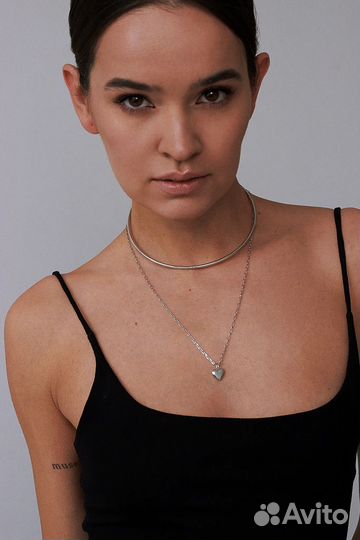 Серебряное колье