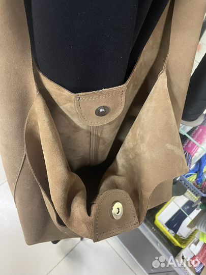 Сумка замшевая шоппер