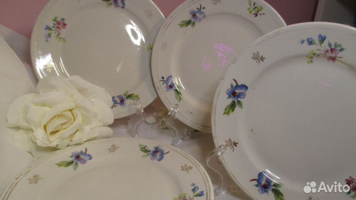 Тарелки Гибискус Дулево 55-56 год