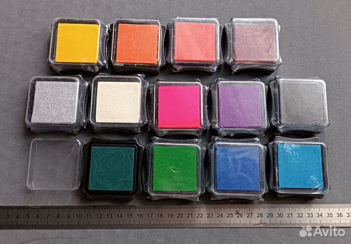 Подушка для печатей и штампов цветная, скрапбукинг