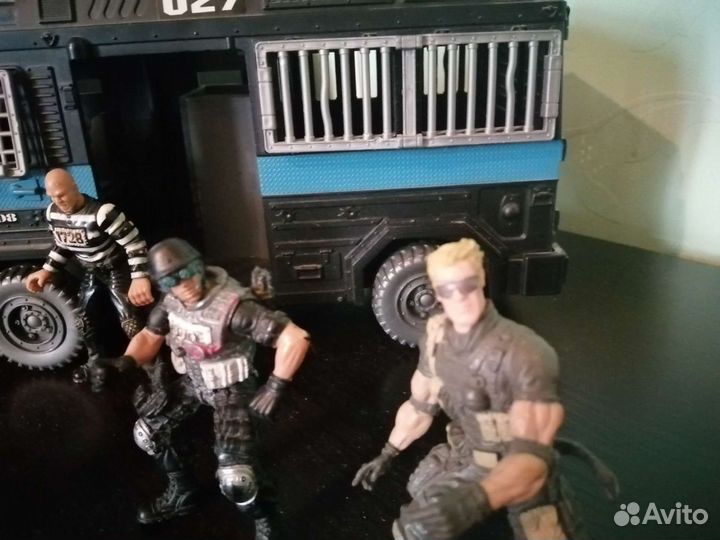 Набор полицейские с машиной