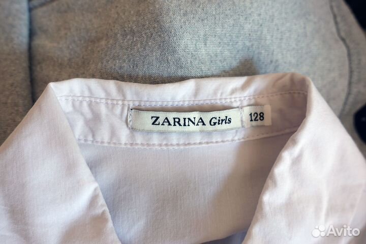 Блузка белая для школы, размер 122-128