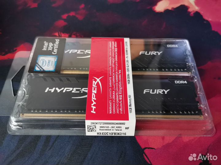 Kingston HyperX Fury DDR 4 (2x8 GB)