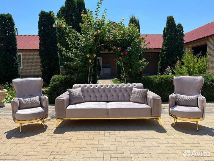 Диван и 2 кресла