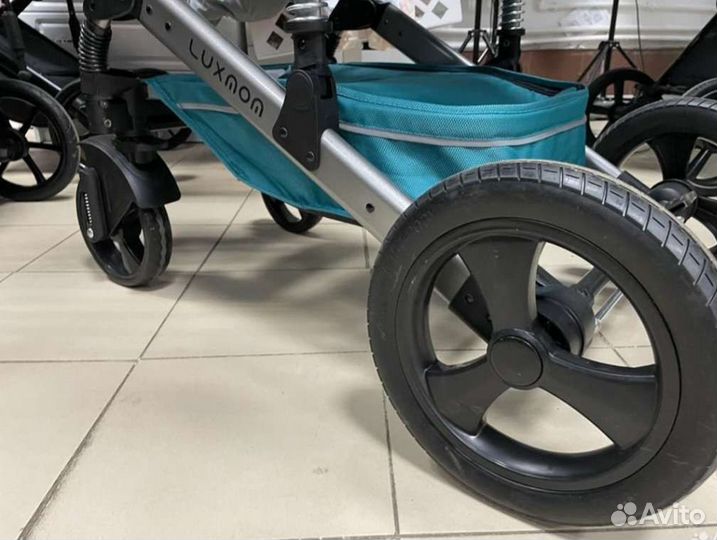 Коляска 2в1 трансформер Новая (синий)