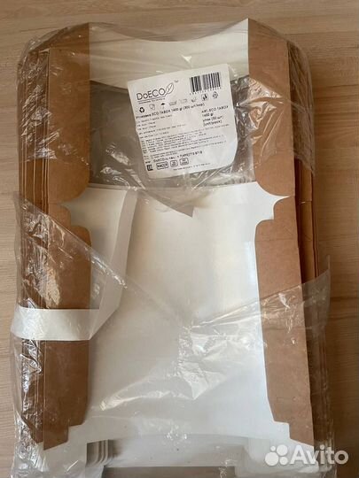 Крафт коробки с окном Tabox Doeco