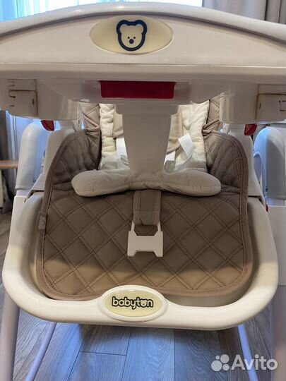 Стульчик для кормления babyton кофейный