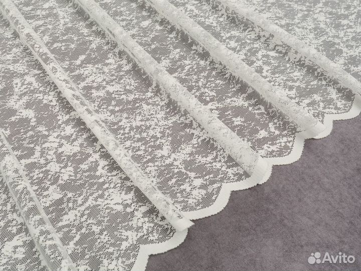 Готовый тюль Да Винчи сетка мрамор