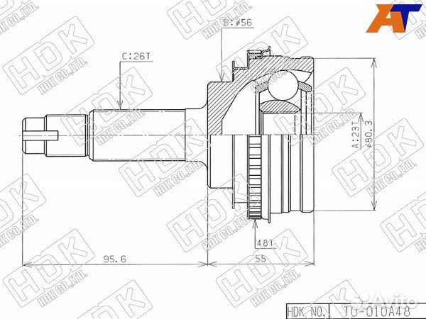 Шрус привода toyota sprinter