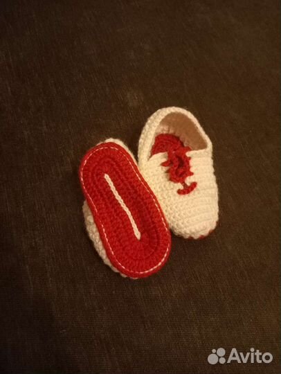 Вязаные тапочки