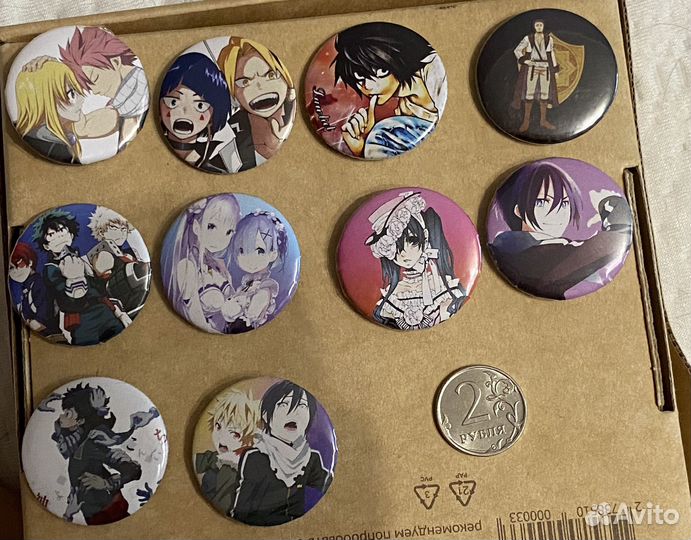 Аниме значки