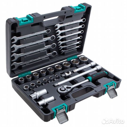 Набор инструментов, 1/2, CrV, пластиковый кейс, 31