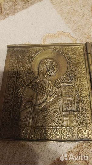 Икона складень деисус 19 век