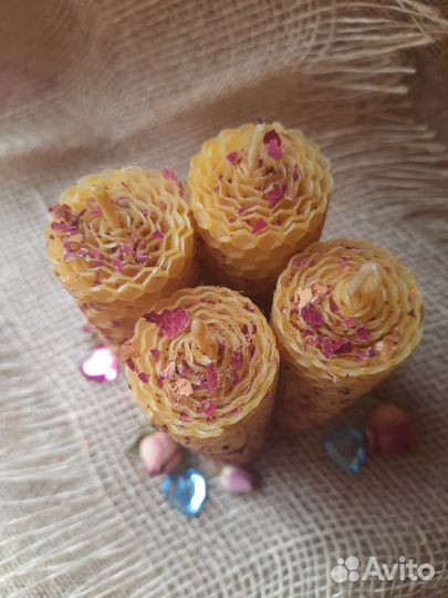 Свечи из вощины с травами