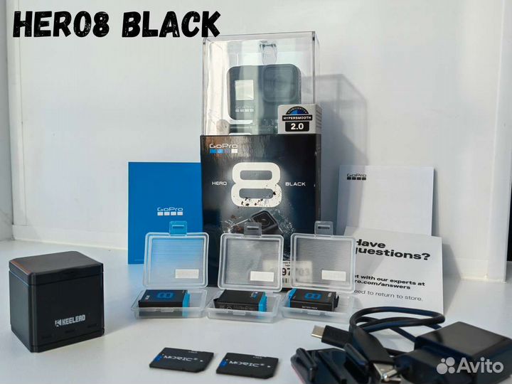Gopro hero 8 Black + чемодан аксессуаров и крепл