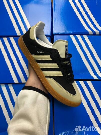 Женские кеды Adidas Samba Og Black Wonder White