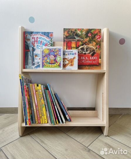 Полка напольная витрина Монтессори дерево