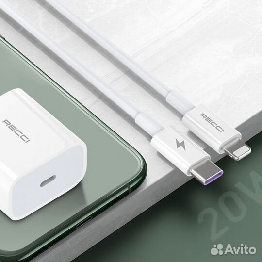 Сзу recci travel 20W PD3.0 RCK-16ECL Type-C/Apple