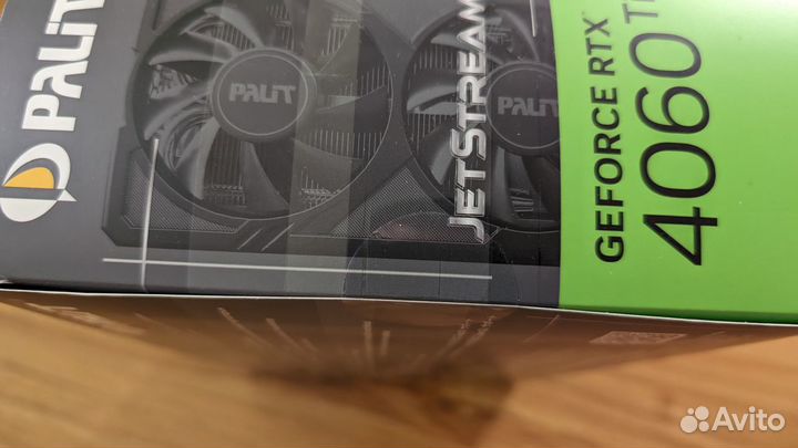 Видеокарта Palit nvidia RTX4060Ti jetstream 16GB