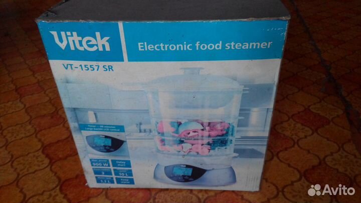 Пароварка С электронным управлением vitek-VT-1557