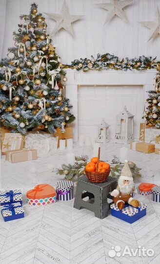 Виниловый фон(новогодний)